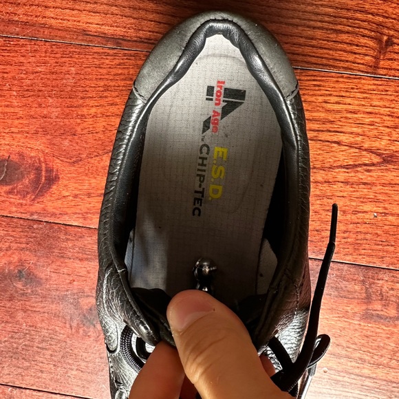 Iron Age e.s.d chip tec steel tip steel toe safety shoes - black 10 1/2 - Picture 6 of 6